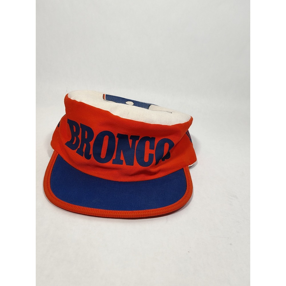 Denver Broncos VTG Orange Blue NFL painters Hat One Size Fits All Twings Ent Inc